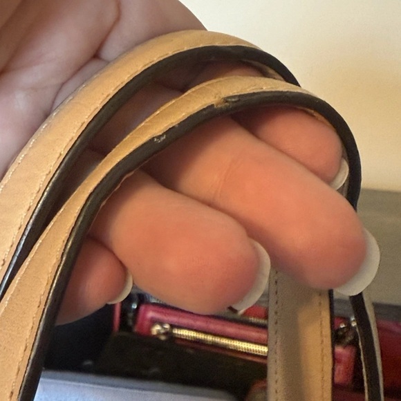 COACH Signature Devin Zebra Print Orange Coral Tote F24022 & Wallet/coin/scarf! - Picture 8 of 16